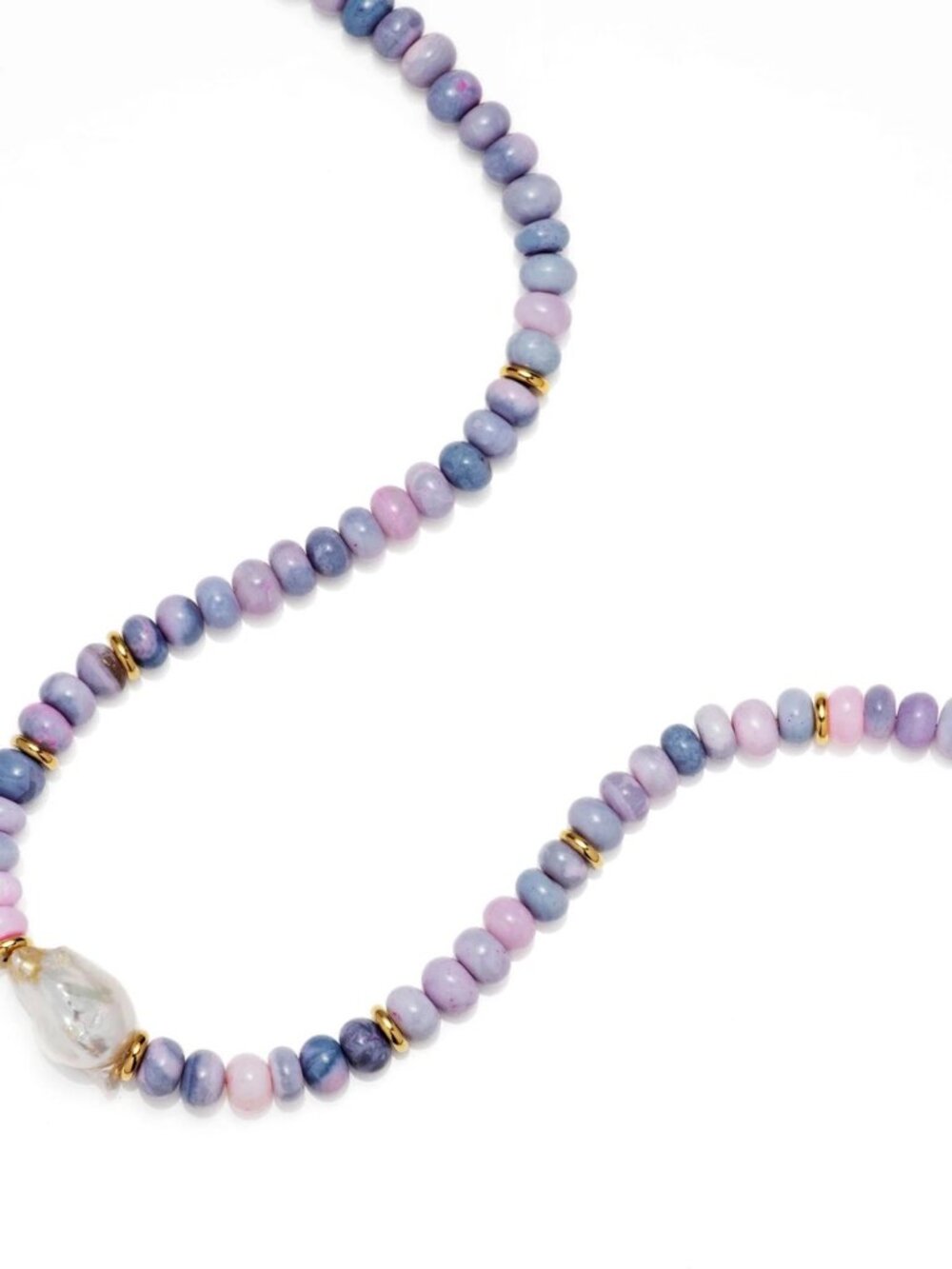 Mayamar NEW Purple Opal Beaded Baroque Pearl Necklace NWOT - Picture 7 of 9